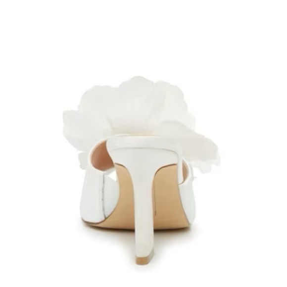 Ivory Bridal Flower Heels - Picture 4 of 13